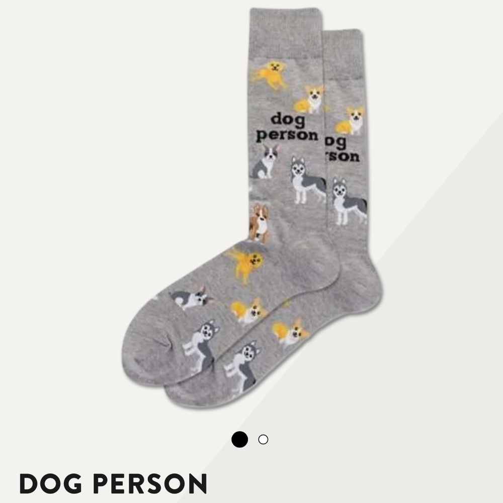 NWT “Dog Person” Hotsox socks
